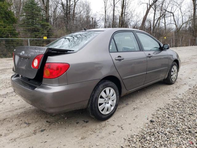 2T1BR32E04C245157 - 2004 TOYOTA COROLLA CE GRAY photo 3