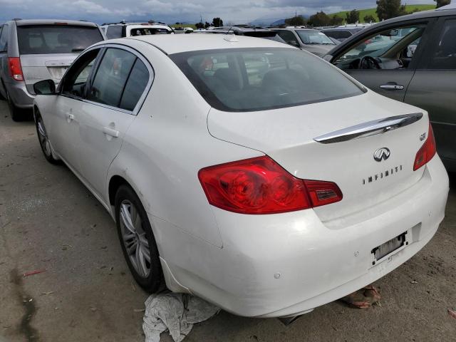 JN1CV6AP3DM719516 - 2013 INFINITI G37 BASE WHITE photo 2