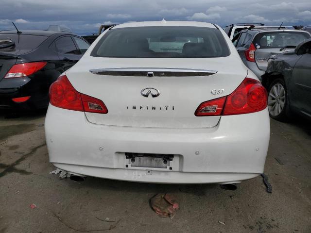 JN1CV6AP3DM719516 - 2013 INFINITI G37 BASE WHITE photo 6