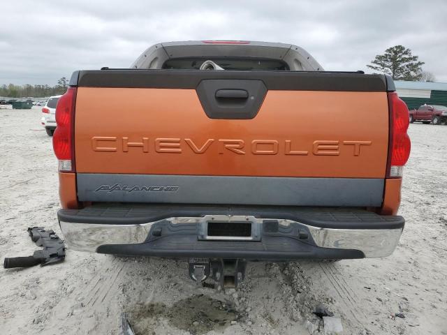 3GNEC12Z05G227875 - 2005 CHEVROLET AVALANCHE C1500 ORANGE photo 6