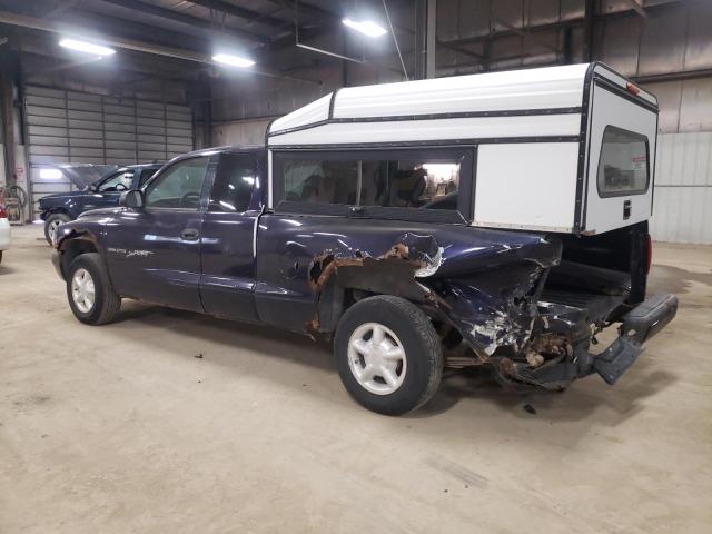 1B7GL22X9XS298798 - 1999 DODGE DAKOTA BLUE photo 2