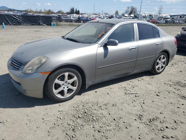 JNKCV51E64M618135 - 2005 INFINITI G35 4DOOR GRAY photo 1