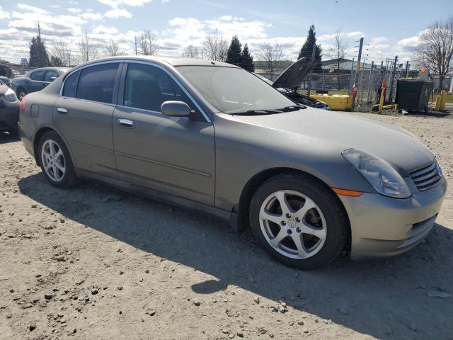 JNKCV51E64M618135 - 2005 INFINITI G35 4DOOR GRAY photo 4