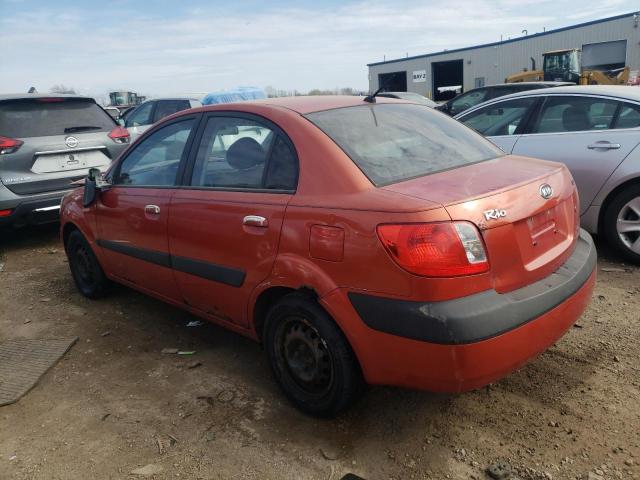 KNADE123776189007 - 2007 KIA RIO BASE RED photo 2