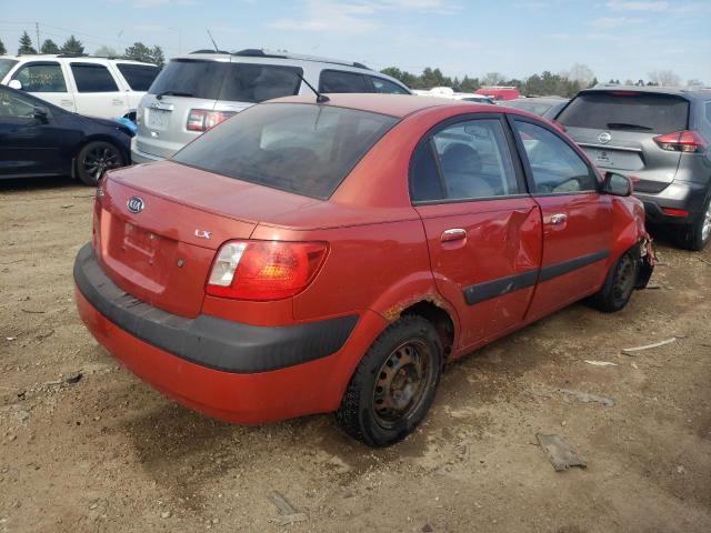 KNADE123776189007 - 2007 KIA RIO BASE RED photo 3