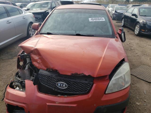 KNADE123776189007 - 2007 KIA RIO BASE RED photo 5