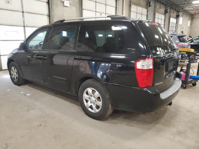 KNDMG4C38A6357306 - 2010 KIA SEDONA LX BLACK photo 2