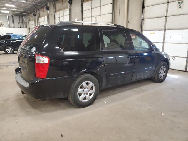 KNDMG4C38A6357306 - 2010 KIA SEDONA LX BLACK photo 3