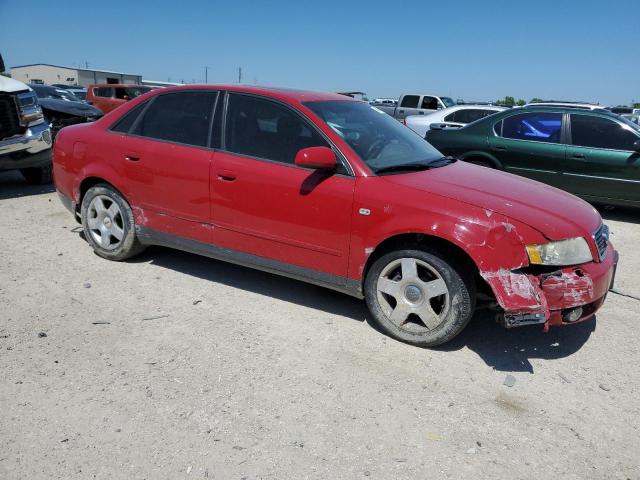 WAULC68E22A225294 - 2002 AUDI A4 1.8T QUATTRO RED photo 4