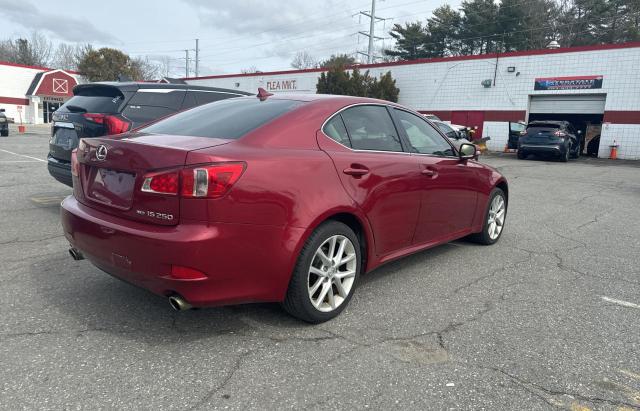 JTHCF5C26B5046216 - 2011 LEXUS IS 250 RED photo 4