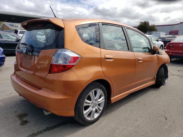 JHMGE8H46AS022692 - 2010 HONDA FIT SPORT ORANGE photo 3