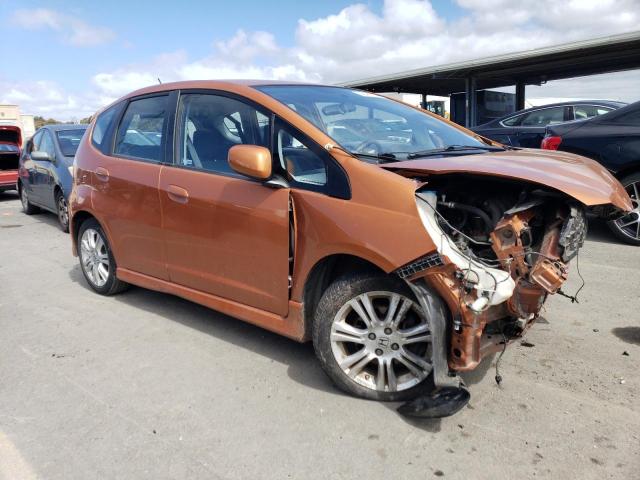 JHMGE8H46AS022692 - 2010 HONDA FIT SPORT ORANGE photo 4