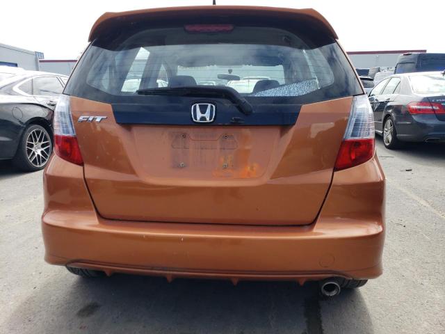 JHMGE8H46AS022692 - 2010 HONDA FIT SPORT ORANGE photo 6