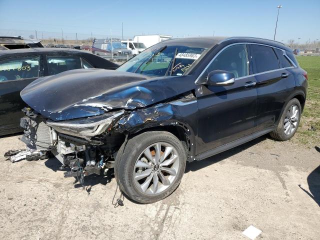 3PCAJ5BB1MF123584 - 2021 INFINITI QX50 LUXE BLUE photo 1