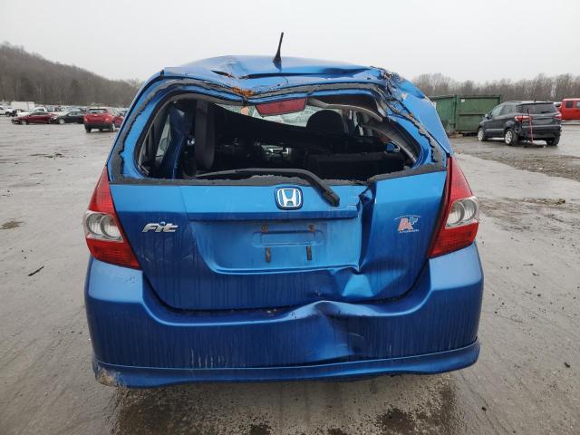 JHMGD38647S034727 - 2007 HONDA FIT S BLUE photo 6