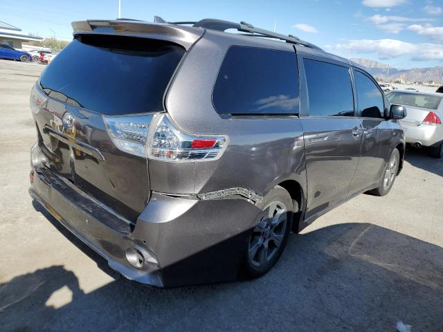 5TDEZ3DC5KS223975 - 2019 TOYOTA SIENNA SE GRAY photo 3