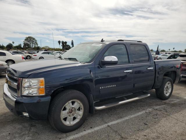 2GCEK13M271531512 - 2007 CHEVROLET SILVERADO K1500 CREW CAB BLUE photo 1