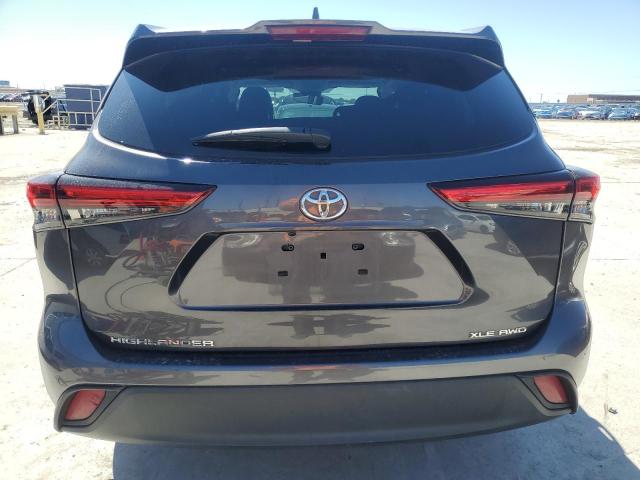 5TDGZRBHXNS181205 - 2022 TOYOTA HIGHLANDER XLE 灰色 照片 6