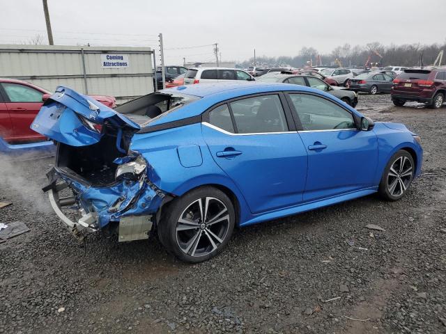 3N1AB8DV6MY304984 - 2021 NISSAN SENTRA SR BLUE photo 3