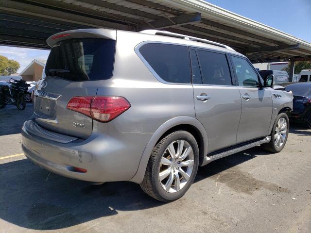 JN8AZ2NF9E9554230 - 2014 INFINITI QX80 GRAY photo 3