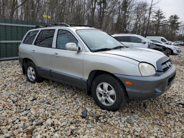 KM8SC73E55U937079 - 2005 HYUNDAI SANTA FE GLS SILVER photo 4