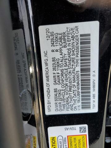 19UUB6F4XMA006575 - 2021 ACURA TLX TECHNOLOGY 黑色 照片 13