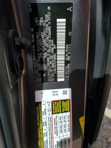 5TDKK3DC2CS199000 - 2012 TOYOTA SIENNA LE GRAY photo 12