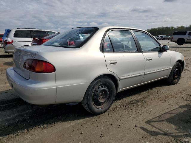 1NXBR12E22Z626959 - 2002 TOYOTA COROLLA CE SILVER photo 3