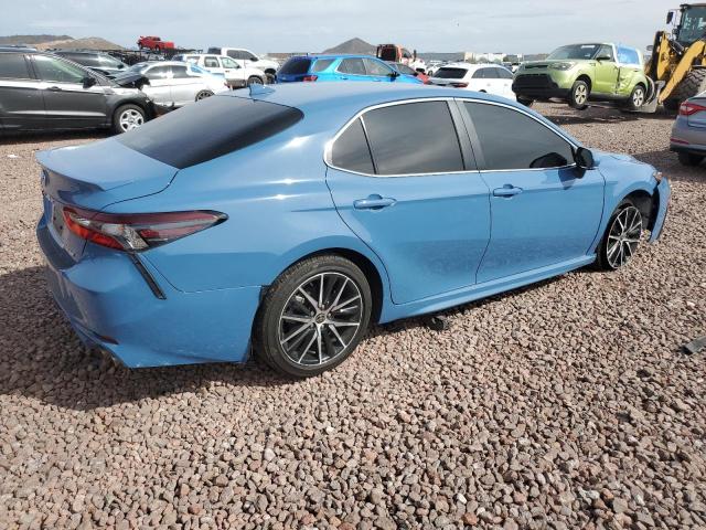4T1G11AK7PU117901 - 2023 TOYOTA CAMRY SE NIGHT SHADE BLUE photo 3