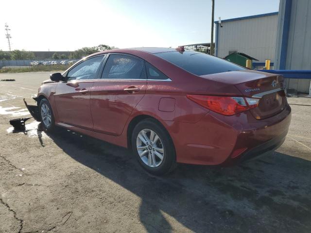 5NPEB4AC4EH917906 - 2014 HYUNDAI SONATA GLS RED photo 2