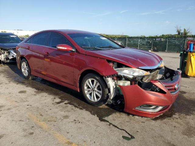 5NPEB4AC4EH917906 - 2014 HYUNDAI SONATA GLS RED photo 4