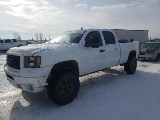 1GT121CG6EF113338 - 2014 GMC SIERRA K2500 SLT WHITE photo 1