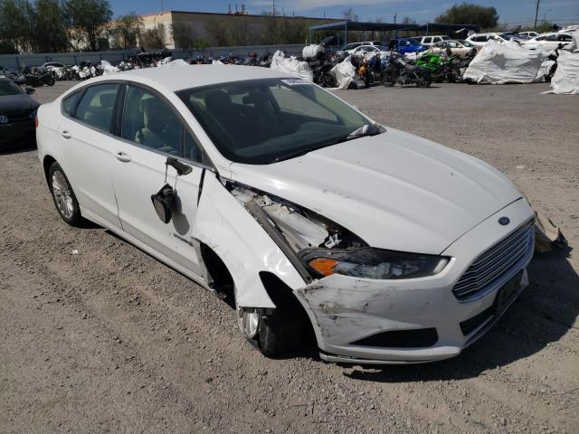 3FA6P0LU3ER316459 - 2014 FORD FUSION SE HYBRID WHITE photo 4