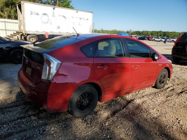 JTDKN3DU5D5559870 - 2013 TOYOTA PRIUS RED photo 3