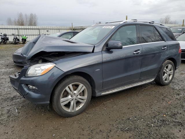 4JGDA5HB1CA047646 - 2012 MERCEDES-BENZ ML 350 4MATIC BLUE photo 1
