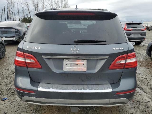 4JGDA5HB1CA047646 - 2012 MERCEDES-BENZ ML 350 4MATIC BLUE photo 6