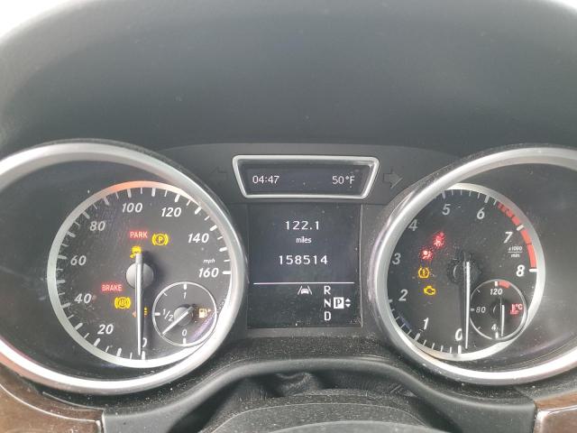 4JGDA5HB1CA047646 - 2012 MERCEDES-BENZ ML 350 4MATIC BLUE photo 9