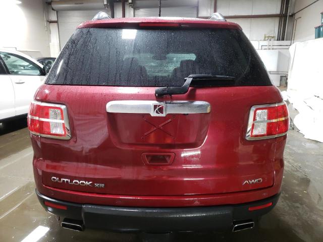 5GZEV33798J187051 - 2008 SATURN OUTLOOK XR RED photo 6