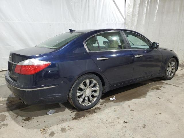 KMHGC4DE3BU113970 - 2011 HYUNDAI GENESIS 3.8L BLUE photo 3