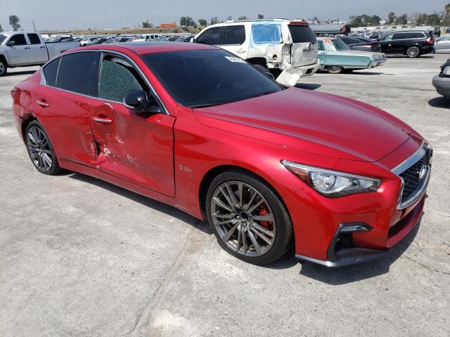 JN1FV7AP7JM640123 - 2018 INFINITI Q50 RED SPORT 400 RED photo 4