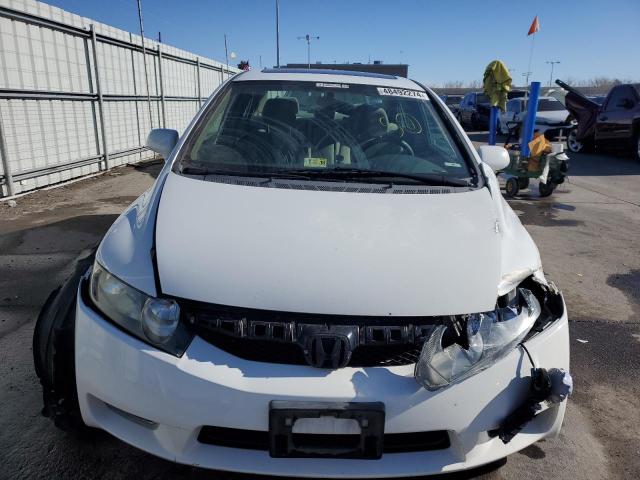 1HGFA16819L018076 - 2009 HONDA CIVIC EX WHITE photo 5