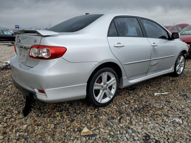 5YFBU4EE4DP086837 - 2013 TOYOTA COROLLA BASE SILVER photo 3