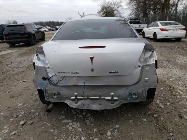 1G2ZA5E09A4154425 - 2010 PONTIAC G6 SILVER photo 6