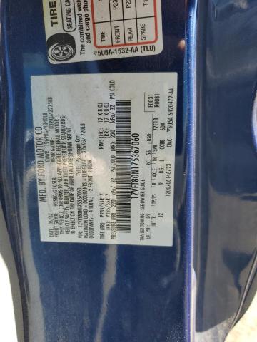 1ZVFT80N175367060 - 2007 FORD MUSTANG BLUE photo 12