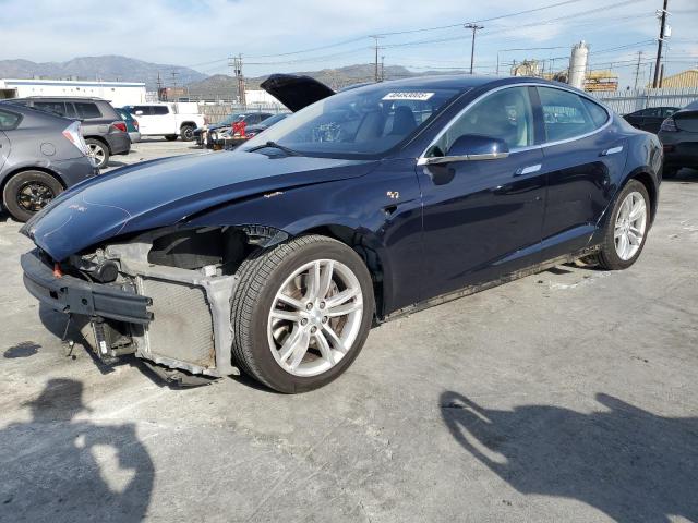 5YJSA1CG3DFP23711 - 2013 TESLA MODEL S BLUE photo 1