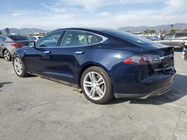 5YJSA1CG3DFP23711 - 2013 TESLA MODEL S BLUE photo 2