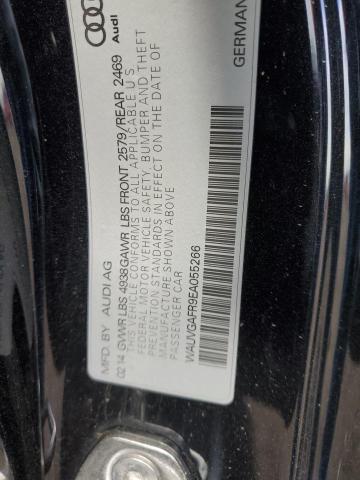 WAUVGAFR9EA055266 - 2014 AUDI S5 PRESTIGE შავი ფოტო 13