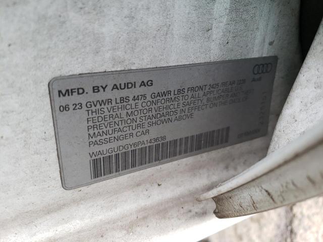 WAUGUDGY6PA143638 - 2023 AUDI A3 PREMIUM WHITE photo 12