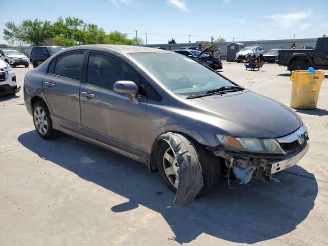 1HGFA165X9L007194 - 2009 HONDA CIVIC LX GRAY photo 4