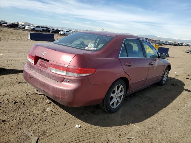 1HGCM66503A074705 - 2003 HONDA ACCORD EX RED photo 3